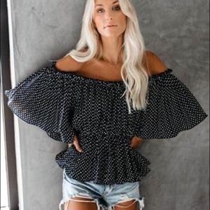 Vici off the shoulder blouse